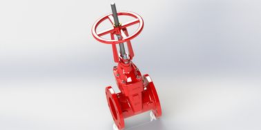 2-12 Ul Fm Zawór bramkowy Fusion Bonded Epoxy Coating Flanged Connection dla ochrony przeciwpożarowej
