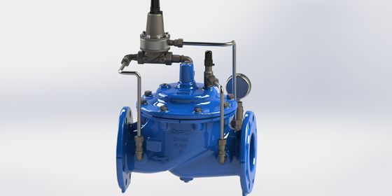Zawór podtrzymujący ciśnienie z żelaza elastycznego o maksymalnym ciśnieniu PN25 i temperaturze roboczej 0-80 °C