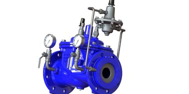 Zawór regulacji przepływu hydraulicznego z żeliwa sferoidalnego zgodny z normą EN1074-5, wytrzymały, do zakresu temperatur 0-80 stopni Fahrenheita