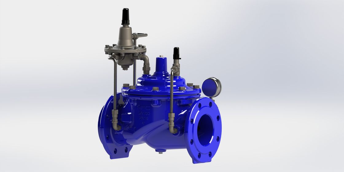 Manual Blue Ral5005 Valve Control Flow Stal nierdzewna do rur żelaza elastycznego Model A400